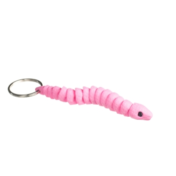 Wąż różowy - brelok do kluczy